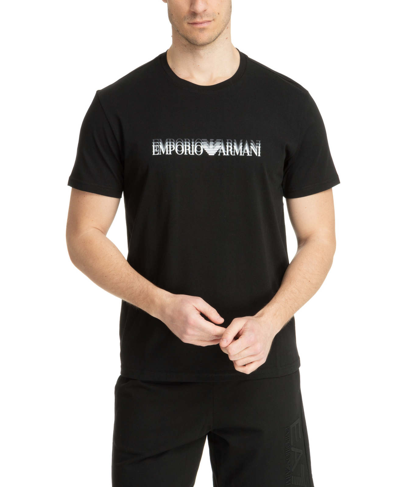 EMPORIO ARMANI Tシャツ EM000574 AF12335 Emporio Armani t-shirt men EM000574AF12349FC113 Black Print