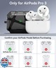 TNSNK for AirPods Pro 3rd Case (2025 New),Secure Lock and Phone Stand Design Compatible with Airpods Pro 3 Generation Cover with Cleaner Kit-Balck