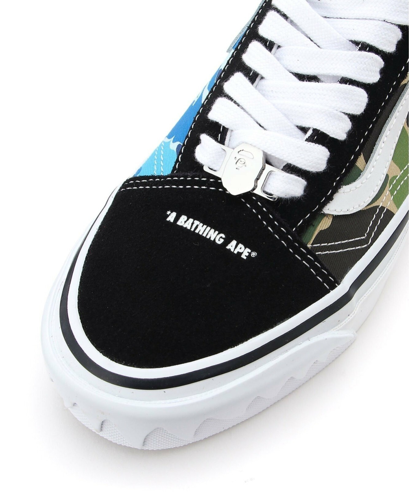 Pre-owned Vans A Bathing Ape Bape X  Lx Old Skool Tb Multi-color 1k73-191-920 Size 8.5 In Multicolor