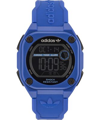 Adidas Originals Blue Unisexs Digital Watch City Tech Two AOST23061