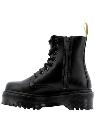 Pre-owned Dr. Martens Jadon Ii Mono Vegan Platform Boots In Nero