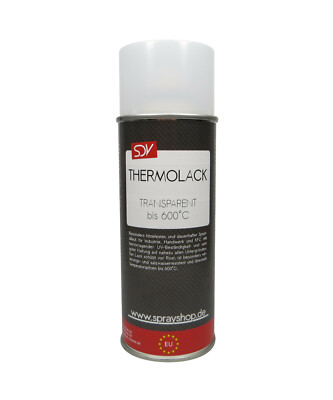 AUSPUFFLACK TRANSPARENT 400 ml bis 600°C Thermolack  Klarlack ABRIEBFEST