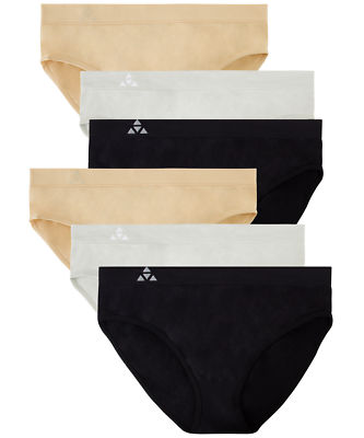 Balanced Tech Women's Seamless Bikini Panties 6-Pack
