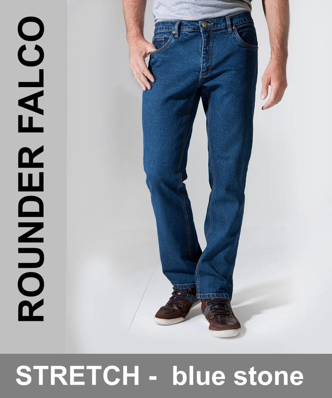 Rounder Falco Stretch / Blue Stone / Blau / 5- Pocket / Herren Jeans Hose