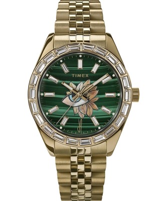 Timex Legacy x Jacquie Aiche Malachite Flower Tribe Eye 36mm Watch