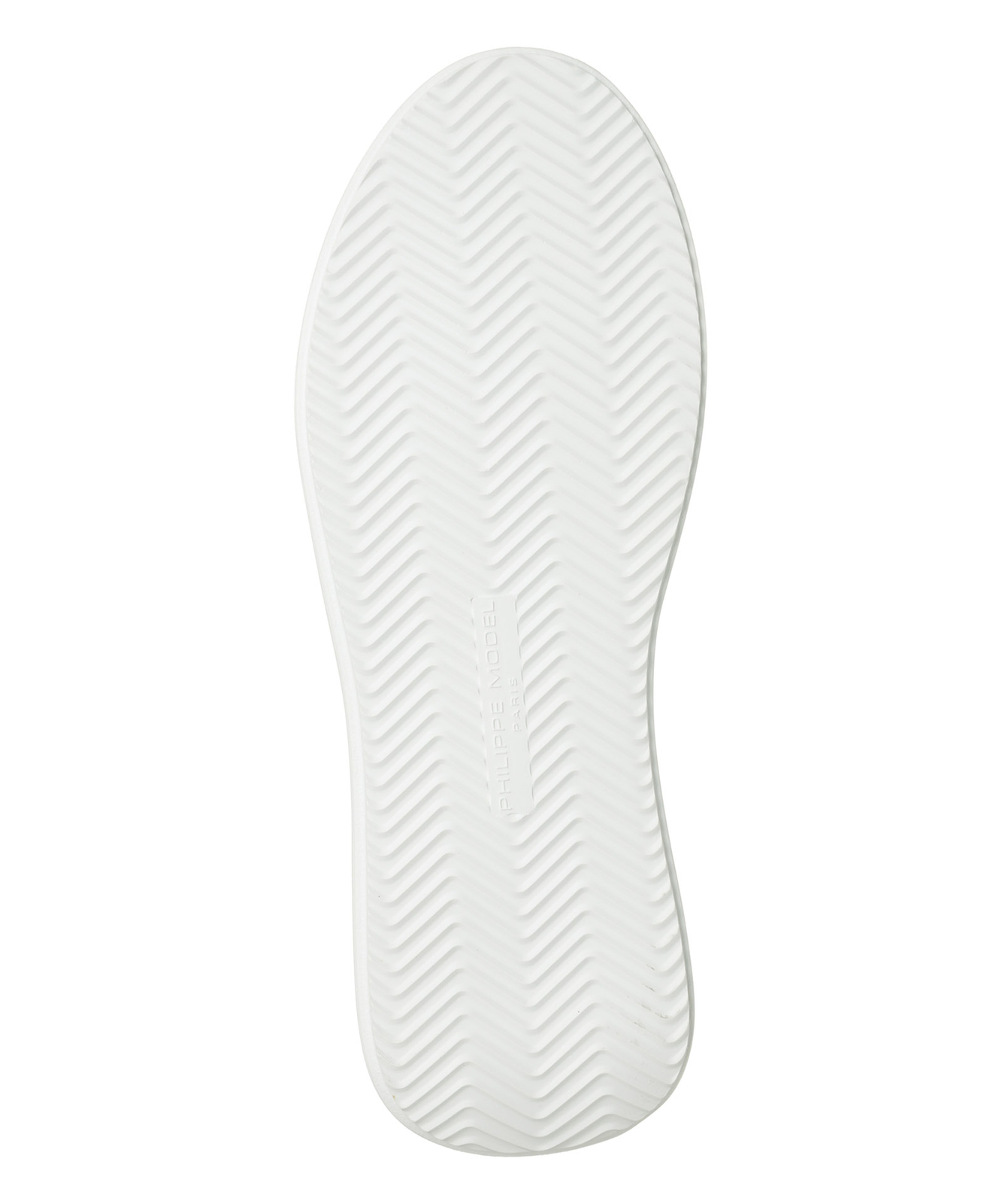 Pre-owned Philippe Model Sneakers Women Temple Bjld-v010 Blanc - Noir Leather Logo Detail In White