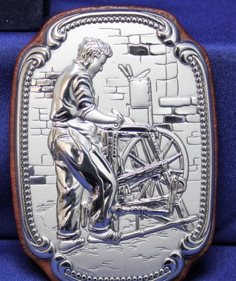 Set Of 4 Femiano Argenterie  Wall Plaques W/ Case