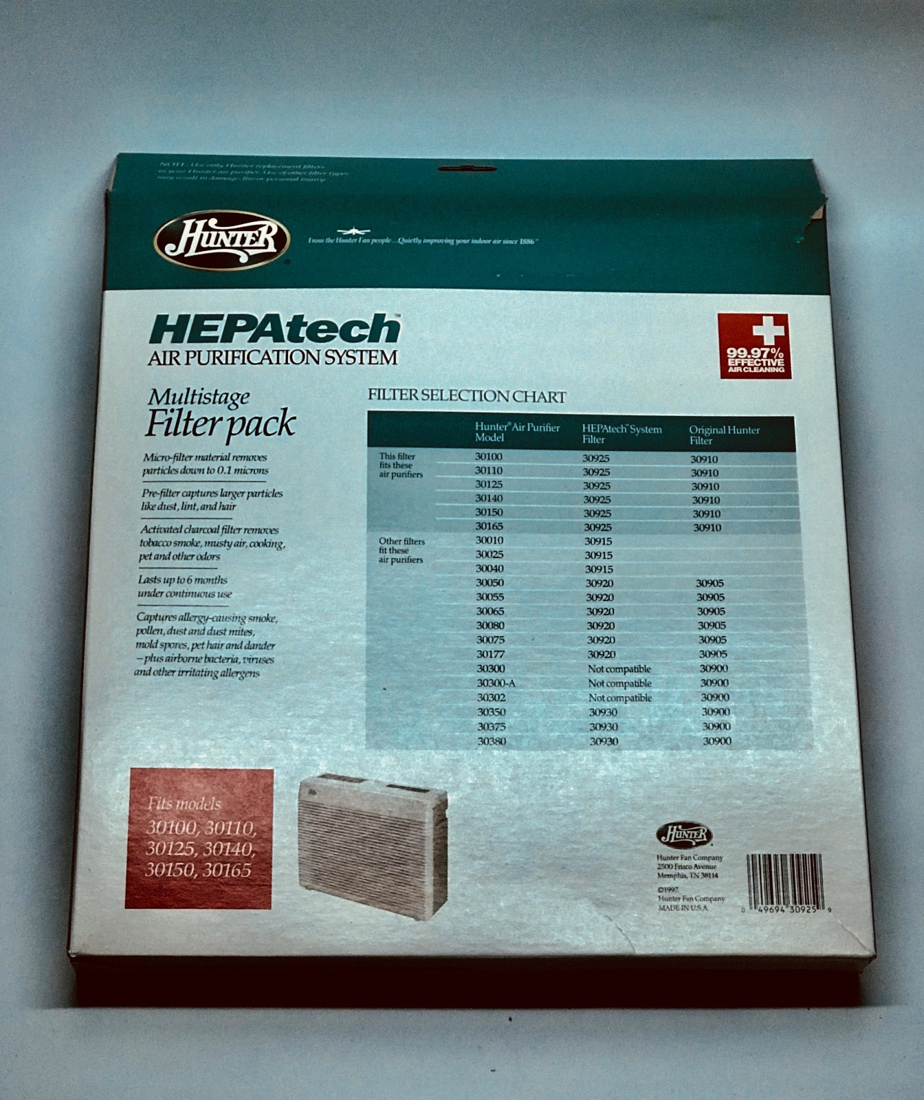 Genuine Hunter HEPAtech Multistage Filter Pack 30925