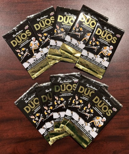 2023-24 TIM HORTONS GREATEST DUOS 10 SEALED WAX PACKS OF HOC