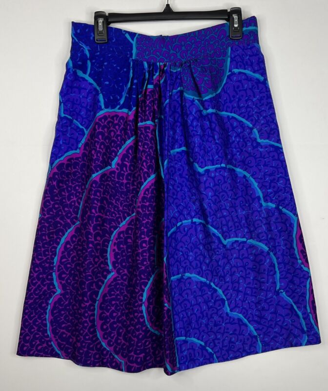 Vintage Womens Skirt 70s Psychedelic Retro Handmade One Of a Kind (29Wx27L)