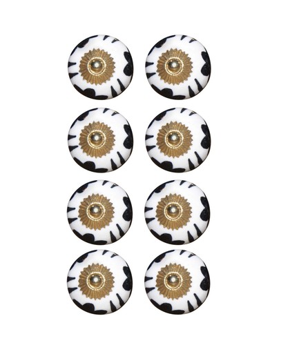 1,5 X 1,5 X 1,5 Черные, Белые И Золотые Ручки, 8 Упаковок