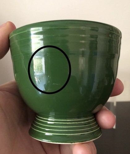 Rare HTF Vintage Fiesta FOREST GREEN Egg Cup - Homer Laughlin Fiestaware