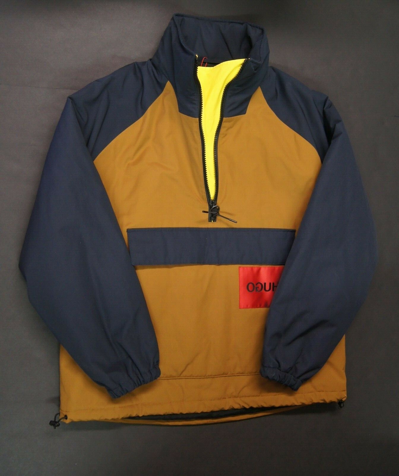 HUGO BOSS Men's Half-Zip Colorblock Relaxed Fit Jackets NEW