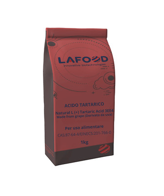 Acido tartarico, natural L (+) Tartaric Acido E334 - food grade da 1kg