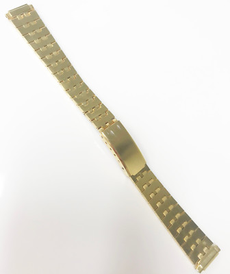Generic Original Brand New Gold Tone 12-15mm Deployment Clasp Watch Band