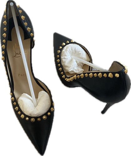 Christian Louboutin ゴールド フラットシューズ 38 327986_01.jpg?quality=80&bg-
