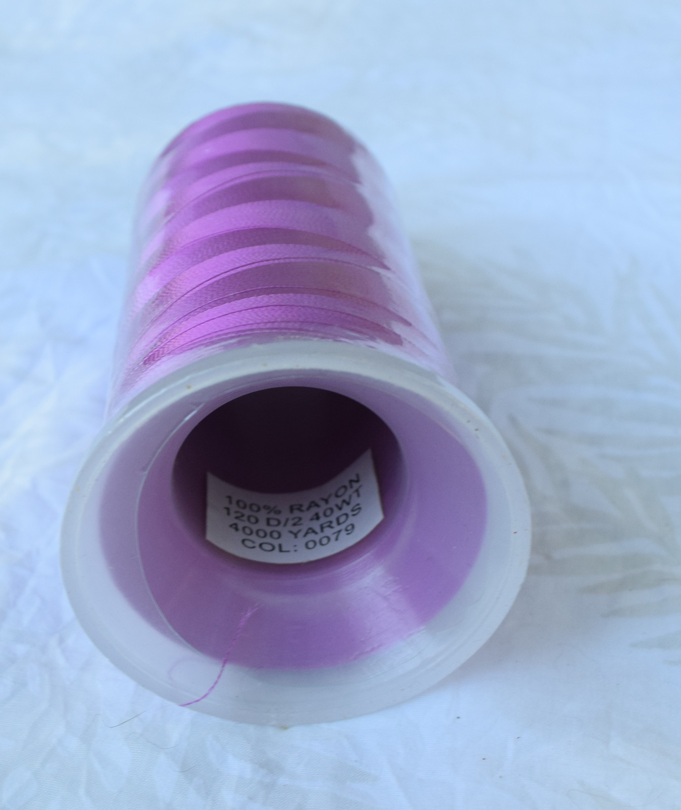 Rayon Machine Embroidery Thread Light Purple 4000 Yards Color 0079 40 WT 120D/2