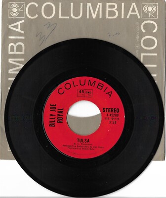 Billy Joe Royal: ''Tulsa'' / ''Pick Up The Pieces'' - EX '71 release - plays NM!