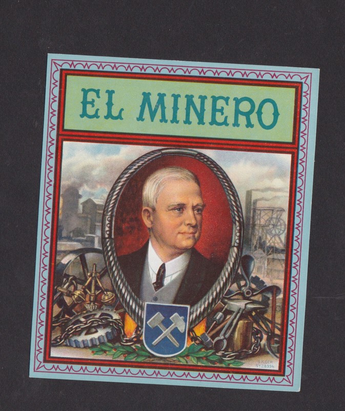 Ancienne Lytho  Cigare  Label Bn99930 Homme El Minero 