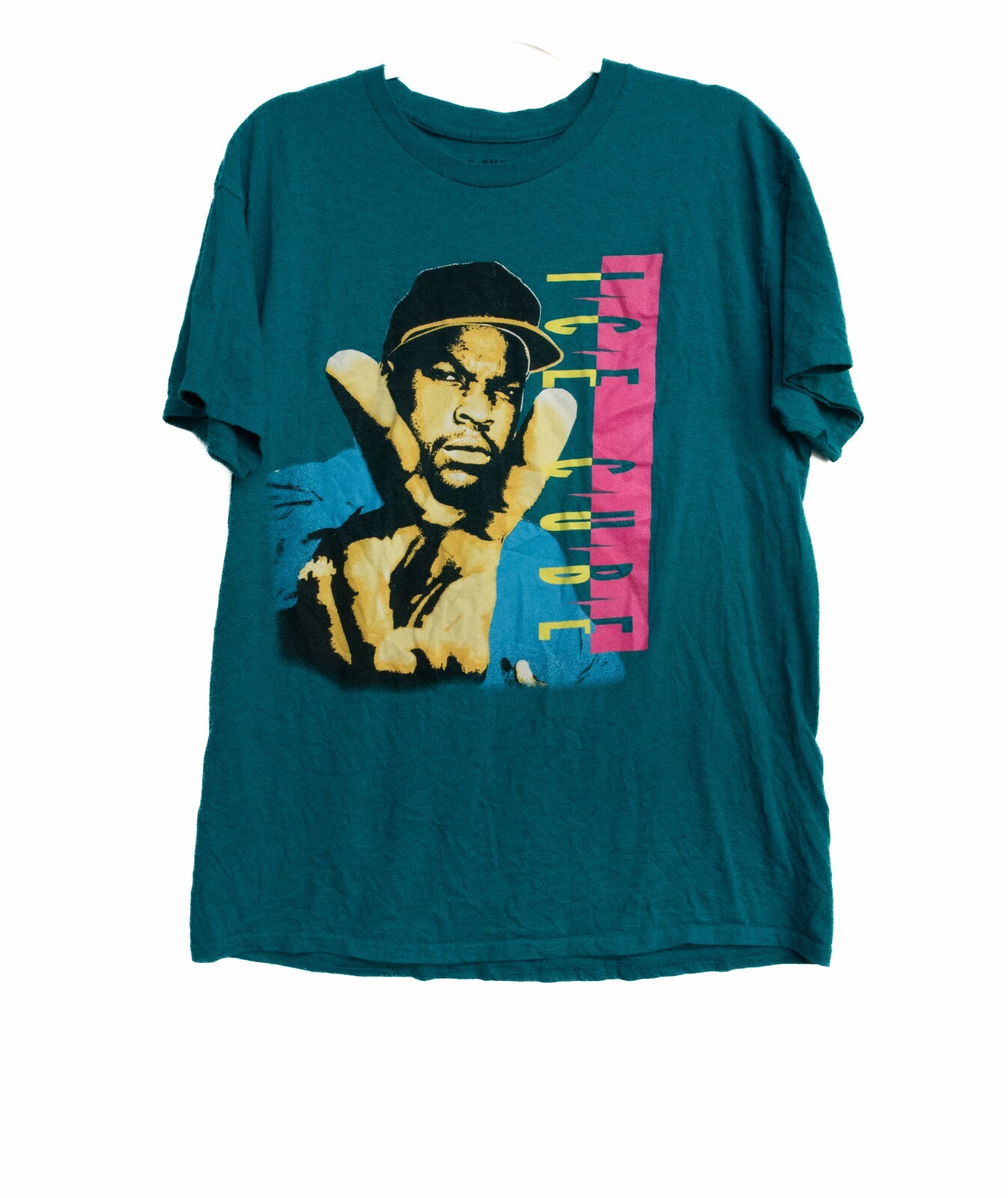 Ice Cube Mens Dark Green T-Shirt Short Sleeve Round Neck