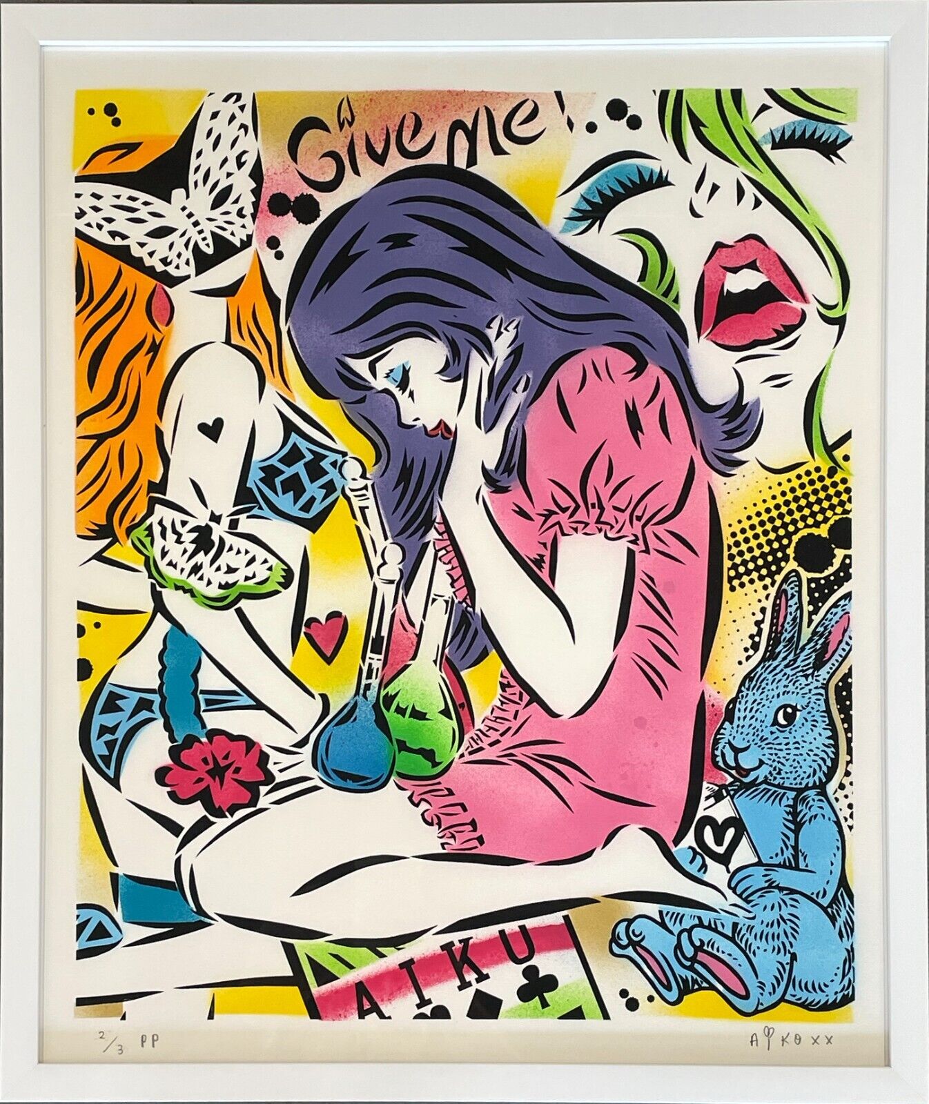 Lady AIKO Nakagawa 'Emotions Purple Variant' Graffiti Street Lady AIKO Nakagawa 'Emotions Purple Variant' Graffiti Street