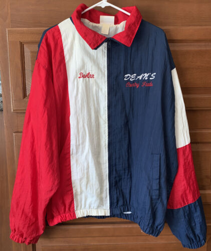 Vintage 90s XL Hartwell Sports Employee Jacket Red Blue Vintage 90s XL Hartwell Sports Employee Jacket Red Blue