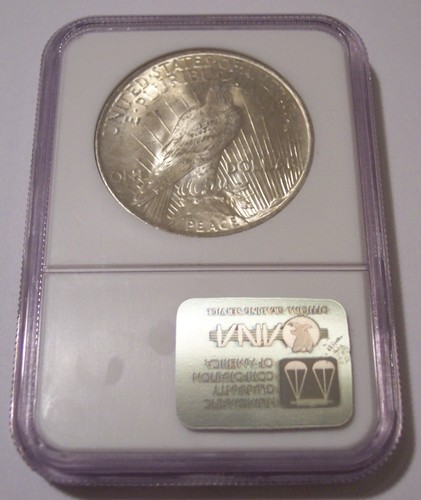 1922 Peace Silver Dollar MS63 NGC Binion Collection
