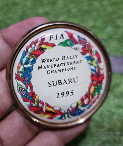 very rare JDM Subaru STI GC8 FIA WRC 1995 Trunk Badge V