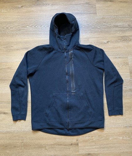 nike tech fleece full zip hoodie mens large Black 708095-010