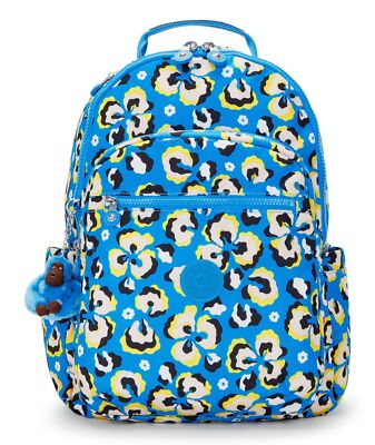 kipling Back To School Print Seoul Large Backpack L Rucksack Laptoprucksack Neu