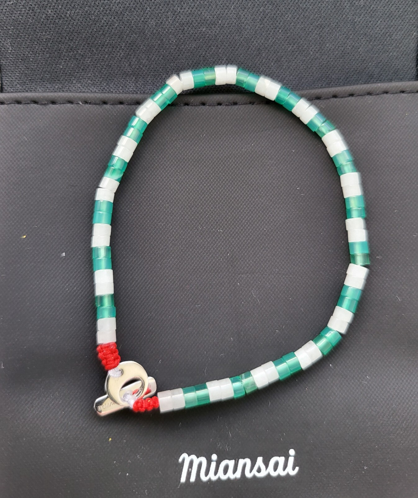 Miansai men's / unisex Kai Agate & Sterling Silver bracelet