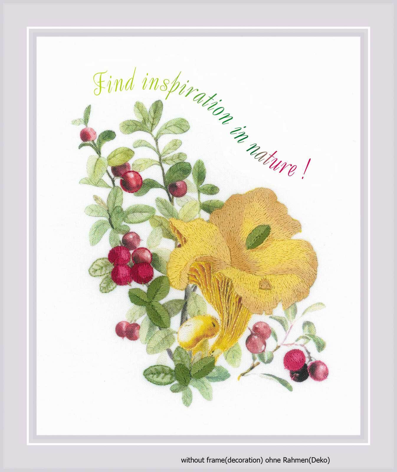 Riolis Kreuzstich Set Helle Zitronen - 30x40cm Mit Garn & Nadel