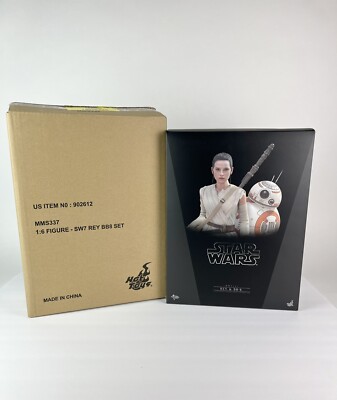 Hot Toys Star Wars Rey & BB-8 Force Awakens 1:6 Scale Daisy Ridley MMS337 New
