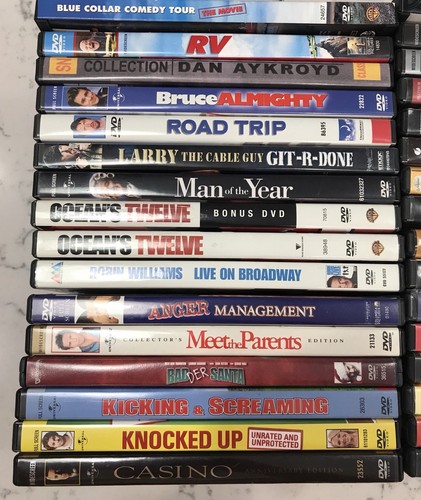 DVD Lot Of 32 Man Guy Movies Action Robin Williams Damon Ferrell Sandler Pacino