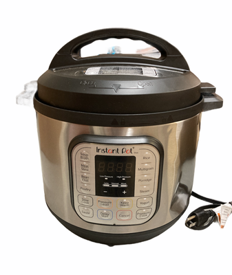 Instant Pot Duo 80 7-in-1 8 qt. 1200W Electric Pressure Cooker -  Black/Silver for sale online