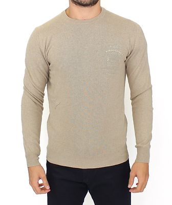 

ERMANNO SCERVINO Бежевый шерстяной кашемировый пуловер с круглым вырезом IT52 / Рекомендуемая розничная цена 480 долларов США