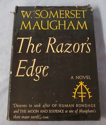 1944 HB w/ DJ copy THE RAZOR'S EDGE by W Somerset Maugham  Country Life Press