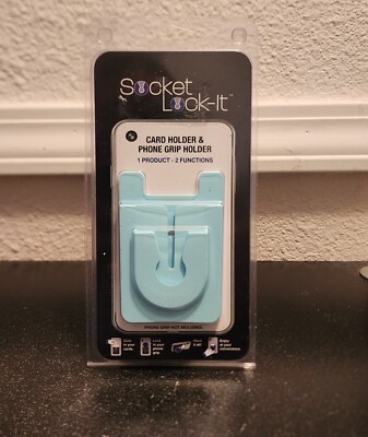 Socket Lock-It Card Holder & Phone Grip Holder
