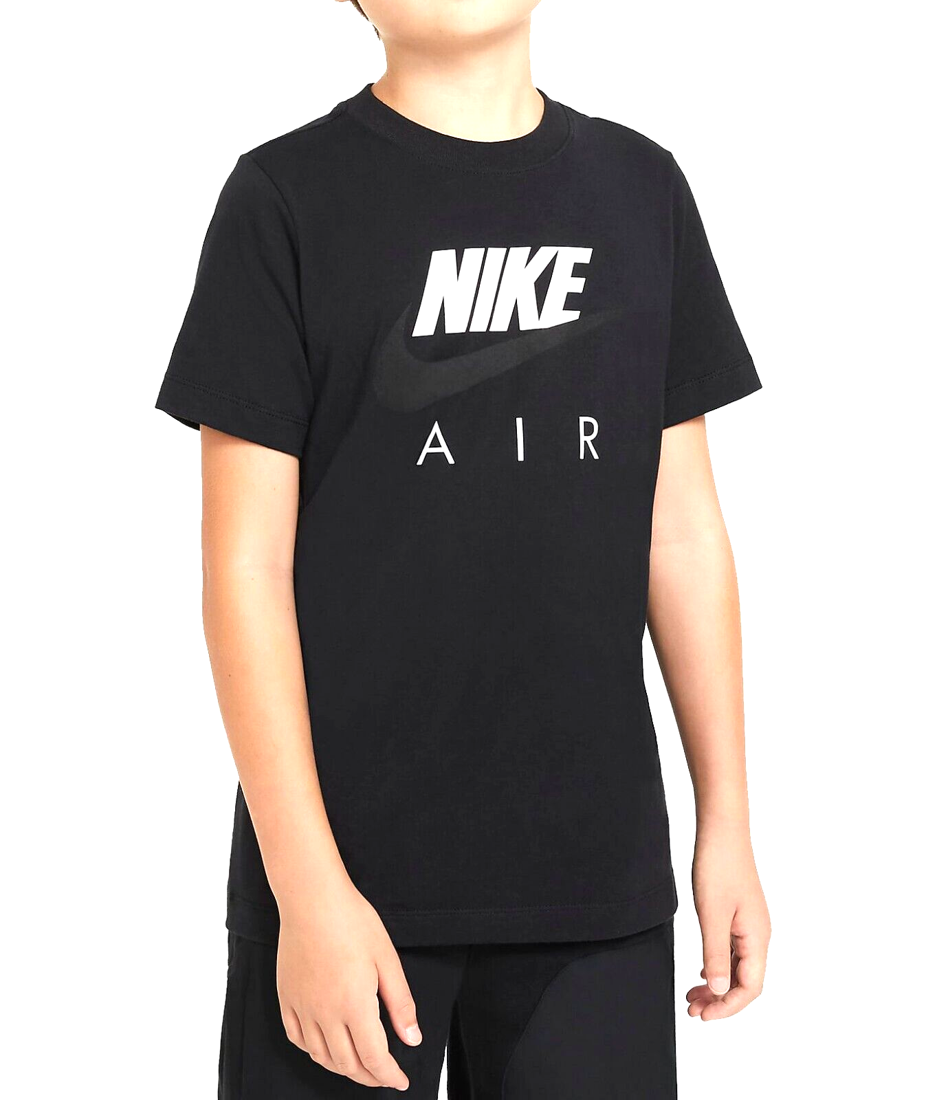 

Футболка Air для мальчиков Nike Youth Big Kids, черный/белый цвет, размер: маленький