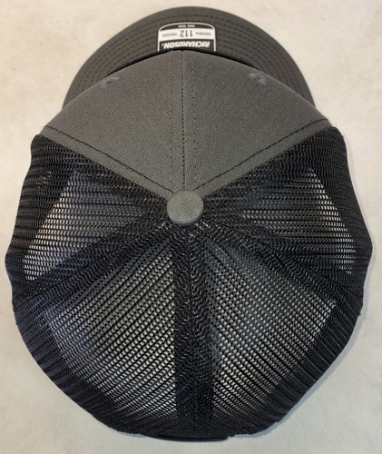 WAYLON JENNINGS Patch on Richardson 112 Trucker Hat Snapback Charcoal/Black 