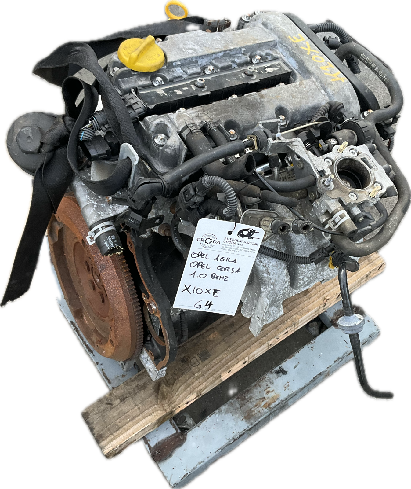 Motore completo per modello OPEL CORSA B anno 1997 codice X10XE benz 134.000km