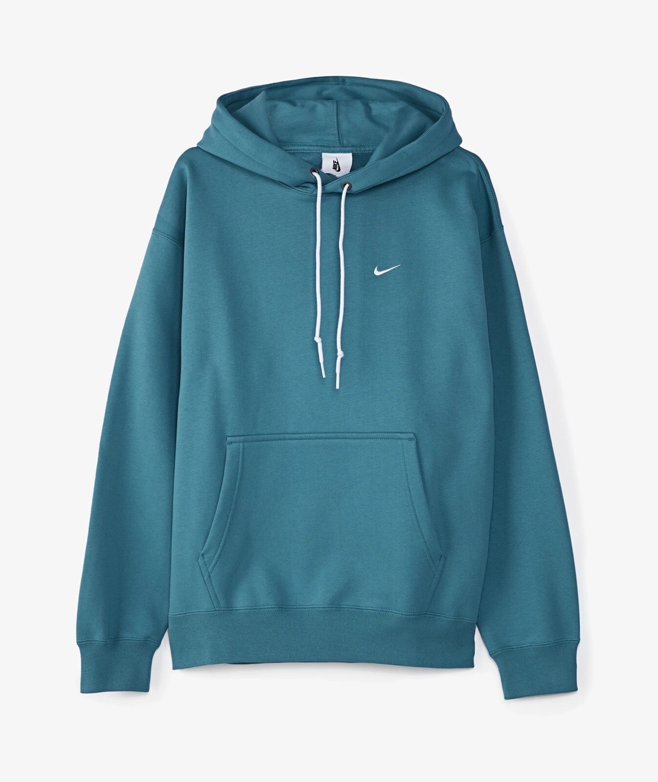 nike swoosh colour block sweatshirt in blue and green neutrals