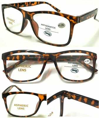High Quality Big Lens Simple Plain Plastic Reading Glasses/Comfort Design Frame