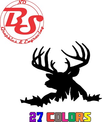 6'' Bow Hunting Vinyl Decal Hunter Deer Head Elk Buck Commander 2A noBS 