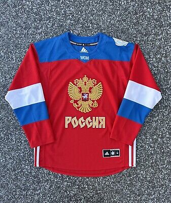 2016 Adidas Russia World Cup Of Hockey Stitched Jersey Blank Medium IIHF