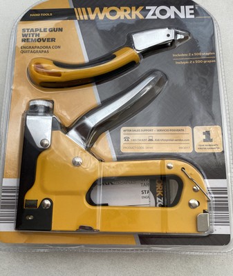Workzone Heavy-Duty Staple Gun w/ Remover
