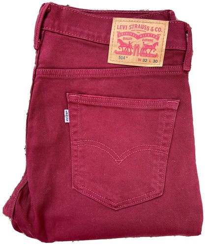 LEVIS 514 MEN'S RED TAB RED JEANS, 34 x 30, 34x30, PC9 00514