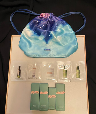 LA MER 10 PC SET CLEANSER TONIC REGENERATING SERUM FRESH CREAM REVITALIZING MASK