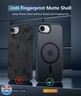FNTCASE for iPhone 16e Phone Case: iPhone 16E 2025 Magnetic Matte Military Grade Drop Protection Phone Cover | Slim Anti-Slip Durable Shockproof Cases