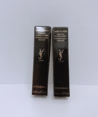 2 X Yves Saint Laurent Ysl Lash Clash Mascara 0.06 Oz Each